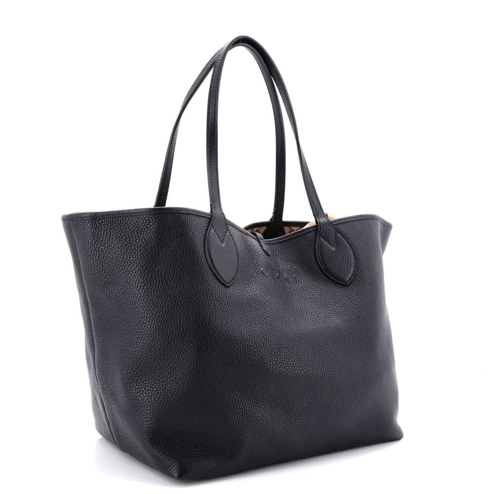 Gucci Large Reversible Totissima Shopping Tote Leather and GG Canvas - Picture 3 of 7